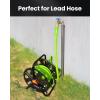 imageRAINPOINT Garden Hose 100ft  lightweight Heavy Duty Water Hose with Swivel Handle  Flexible Hybrid Rubber 58quot Male to Female3ft