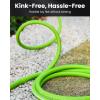 imageRAINPOINT Garden Hose 100ft  lightweight Heavy Duty Water Hose with Swivel Handle  Flexible Hybrid Rubber 58quot Male to Female3ft