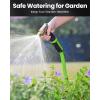 imageRAINPOINT Garden Hose 100ft  lightweight Heavy Duty Water Hose with Swivel Handle  Flexible Hybrid Rubber 58quot Male to Female3ft