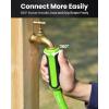 imageRAINPOINT Garden Hose 100ft  lightweight Heavy Duty Water Hose with Swivel Handle  Flexible Hybrid Rubber 58quot Male to Female75ft