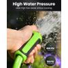 imageRAINPOINT Garden Hose 100ft  lightweight Heavy Duty Water Hose with Swivel Handle  Flexible Hybrid Rubber 58quot Male to Female75ft