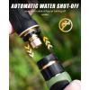 imageRAINPOINT Garden Hose Nozzle Heavy Duty Metal Water Hose Sprayer Nozzle with 9 Adjustable Spray Patterns High Pressure Hand Sprayer for Watering Plants ampamp LawnsBlackBlack