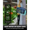 imageRAINPOINT Sprinkler Timer 100 Metal Water Pipe Water Timer for Garden Hose Programmable Hose Controller with Manual WateringRain Delay Automatic Drip Irrigation System for Lawn 1 Outlet
