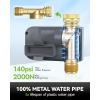 imageRAINPOINT Sprinkler Timer 100 Metal Water Pipe Water Timer for Garden Hose Programmable Hose Controller with Manual WateringRain Delay Automatic Drip Irrigation System for Lawn 1 Outlet