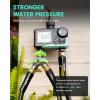 imageRAINPOINT Sprinkler Timer 2 Outlet Water Timer for Garden Hose Drip Irrigation Timer for Yard Outdoor Watering Rain DelayManualAutomatic System Controller Brass Inlet V2Plastic