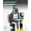imageRAINPOINT Sprinkler Timer 2 Outlet Water Timer for Garden Hose Drip Irrigation Timer for Yard Outdoor Watering Rain DelayManualAutomatic System Controller Brass Inlet V2Plastic