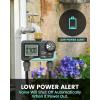 imageRAINPOINT Sprinkler Timer 2 Outlet Water Timer for Garden Hose Drip Irrigation Timer for Yard Outdoor Watering Rain DelayManualAutomatic System Controller Brass Inlet V2Metal