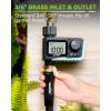 imageRAINPOINT Sprinkler Timer Programmable Water Timer for Garden Hose Outdoor Soaker Hose Timed with Rain DelayManualAutomatic Watering System Digital Irrigation for Yard Lawn 1 OutletPlastic