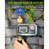 imageRAINPOINT Sprinkler Timer Programmable Water Timer for Garden Hose Outdoor Soaker Hose Timed with Rain DelayManualAutomatic Watering System Digital Irrigation for Yard Lawn 1 OutletBrass