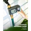 imageRAINPOINT Sprinkler Timer with Brass Inlet ampamp Outlet Programmable Hose Timer for Garden Soaker Hose Watering Timer with Rain DelayManual Watering System Digital Drip Irrigation for Yard LawnGreen