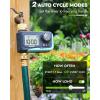 imageRAINPOINT Sprinkler Timer with Brass Inlet ampamp Outlet Programmable Hose Timer for Garden Soaker Hose Watering Timer with Rain DelayManual Watering System Digital Drip Irrigation for Yard LawnGreen