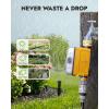 imageRAINPOINT WiFi Water Timer Smart Hose Timer for Garden Hose WiFi Irrigation Controller Smart Sprinkler System Valve APP ampamp Voice Control WeatherBased Automatic Rain Delay Brass Inlet ampamp OutletTimer without WiFi hub