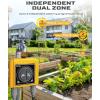imageRAINPOINT WiFi Water Timer with Brass Inlet ampamp Outlet2 Zone WiFi Hose Timer for LawnWiFi Sprinkler Controller via APPVoice ControlAutomatic Watering System by TimeWeatherQuantitySoil Moisture2 Zone Timer