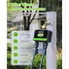 imageRainPoint WiFi Water Timer for Garden Hose with Brass Inlet 2Zone Smart Hose Timer WiFi Irrigation Controller Automatic Sprinkler Watering System for Lawns and YardGreen