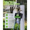 imageRainPoint WiFi Water Timer for Garden Hose with Brass Inlet 2Zone Smart Hose Timer WiFi Irrigation Controller Automatic Sprinkler Watering System for Lawns and YardGreen