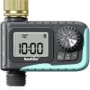 imageRAINPOINT Sprinkler Timer Programmable Water Timer for Garden Hose Outdoor Soaker Hose Timed with Rain DelayManualAutomatic Watering System Digital Irrigation for Yard Lawn 1 OutletBrass