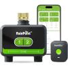 imageRainPoint WiFi Water Timer for Garden Hose with Brass Inlet 2Zone Smart Hose Timer WiFi Irrigation Controller Automatic Sprinkler Watering System for Lawns and YardGreen