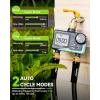 imageRAINPOINT 2 Zone Sprinkler Timer with Brass Inlet and Outlet  Water Timer for Garden Hose with Rain DelayManual WateringAutomatic Irrigation Controller System  Water Hose Timer for Yard LawnBrass