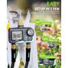 imageRAINPOINT 2 Zone Sprinkler Timer with Brass Inlet and Outlet  Water Timer for Garden Hose with Rain DelayManual WateringAutomatic Irrigation Controller System  Water Hose Timer for Yard LawnBrass
