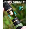 imageRAINPOINT Garden Hose Nozzle Hose Sprayer Nozzle with 9 Spray Patterns High Pressure Water Hose Nozzle Heavy Duty Metal Hand Sprayer Watering Plants and Lawn Car Washing Pet ShoweringGrey 2pcsBlue