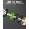 imageRAINPOINT Garden Hose Nozzle Hose Sprayer Nozzle with 9 Spray Patterns High Pressure Water Hose Nozzle Heavy Duty Metal Hand Sprayer Watering Plants and Lawn Car Washing Pet ShoweringGrey 2pcsGreen
