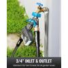 imageRAINPOINT Garden Hose Splitter 2 Way Heavy Duty Water Hose Y Spigot Splitter with Shutoff Valves 100 Metal Body Outdoor Faucet Splitter 19quot Extra Long Metal Handle 34quot GHT Thread 2 GreenBlue