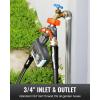 imageRAINPOINT Garden Hose Splitter 2 Way Heavy Duty Water Hose Y Spigot Splitter with Shutoff Valves 100 Metal Body Outdoor Faucet Splitter 19quot Extra Long Metal Handle 34quot GHT Thread 1 OrangeOrange
