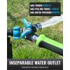 imageRAINPOINT Garden Hose Splitter 2 Way Heavy Duty Water Hose Y Spigot Splitter with Shutoff Valves 100 Metal Body Outdoor Faucet Splitter 19quot Extra Long Metal Handle 34quot GHT Thread 2 GreenBlue