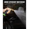 imageRAINPOINT Heavy Duty Metal Spray Nozzle for Garden Hose High Pressure Garden Hose Nozzle with Adjustable Spray Patterns for Watering Plants Car Washing and Pet Showering 2 pcsAdjustable Patterns