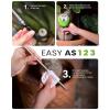 imageRAINPOINT Soil Moisture Meter for Plants  Accurate Plant Water Meter for Houseplants and Outdoor PlantsGardeningFarmingNo Batteries NeededWhiteGreen