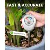 imageRAINPOINT Soil Moisture Meter for Plants  Accurate Plant Water Meter for Houseplants and Outdoor PlantsGardeningFarmingNo Batteries NeededWhiteWhite