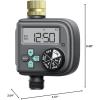 imageRAINPOINT Sprinkler Timer with 3 Different Programs Waterproof Hose Timer Brass Inlet with Rain DelayManualAutomatic Irrigation System 1 OutletMetal