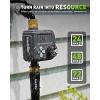 imageRAINPOINT Sprinkler Timer with 3 Different Programs Waterproof Hose Timer Brass Inlet with Rain DelayManualAutomatic Irrigation System 1 OutletMetal
