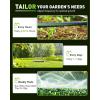 imageRAINPOINT Sprinkler Timer with 3 Different Programs Waterproof Hose Timer Brass Inlet with Rain DelayManualAutomatic Irrigation System 1 OutletMetal