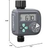 imageRAINPOINT Sprinkler Timer with 3 Different Programs Waterproof Hose Timer Brass Inlet with Rain DelayManualAutomatic Irrigation System 1 OutletPlastic