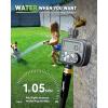 imageRAINPOINT Sprinkler Timer with 3 Different Programs Waterproof Hose Timer Brass Inlet with Rain DelayManualAutomatic Irrigation System 1 OutletPlastic