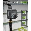 imageRAINPOINT Sprinkler Timer with 3 Different Programs Waterproof Hose Timer Brass Inlet with Rain DelayManualAutomatic Irrigation System 1 OutletPlastic