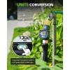 imageRAINPOINT Water Flow Meter Measure Consumption and Flow Rate up to 99999 GallonLiter 5 Accuracy Water Meter for RV Garden Hose Pool Lawn Sprinkler ampamp Nozzle SprayerBrass