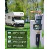 imageRAINPOINT Water Flow Meter Measure Consumption and Flow Rate up to 99999 GallonLiter 5 Accuracy Water Meter for RV Garden Hose Pool Lawn Sprinkler ampamp Nozzle SprayerPlastic