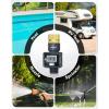 imageRAINPOINT Water Flow Meter Measure Consumption and Flow Rate up to 99999 GallonLiter 5 Accuracy Water Meter for RV Garden Hose Pool Lawn Sprinkler ampamp Nozzle SprayerBrass