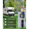 imageRAINPOINT Water Flow Meter Measure Consumption and Flow Rate up to 99999 GallonLiter 5 Accuracy Water Meter for RV Garden Hose Pool Lawn Sprinkler ampamp Nozzle SprayerBrass