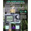 imageRAINPOINT Water Timer for Garden Hose  Sprinkler Timer with Brass Swivel  Rain DelayManual WateringAutomatic Irrigation Programmable Faucet for Yard 2 Outlet2
