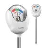 imageRAINPOINT Soil Moisture Meter for Plants  Accurate Plant Water Meter for Houseplants and Outdoor PlantsGardeningFarmingNo Batteries NeededWhiteWhite