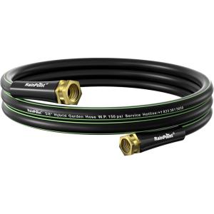 imageRAINPOINT Short Garden Hose 3ft x 58quot Water Hose Heavy Duty Flexible Lightweight Durable Hybrid Hose with Swivel Handle for Yard Car Wash Pets No Kink Male to Female Fittings10FT