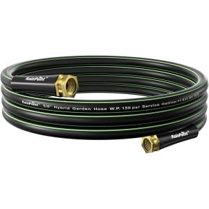 imageRAINPOINT Short Garden Hose 3ft x 58quot Water Hose Heavy Duty Flexible Lightweight Durable Hybrid Hose with Swivel Handle for Yard Car Wash Pets No Kink Male to Female Fittings15FT