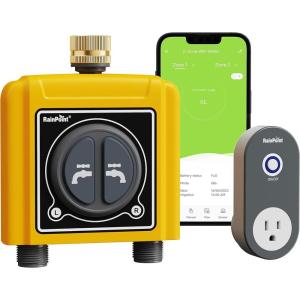 imageRAINPOINT WiFi Water Timer Brass Inlet ampamp OutletNo WiFi Hub 24Ghz WiFi Compatible TWG004WRF Hub Lot ampgt2021082 Zone Timer