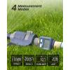 imageRAINPOINT Flow Meter with Brass Inlet ampamp Outlet 180 ScreenFlip Measure GallonLiter Consumption for RV Tank Filling Outdoor Garden Watering Sprinkler and Hoze Nozzle Mint Green