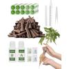 imageRAINPOINT 134PCS Hydroponic Pods Kit  Seed Pod Kit for Aerogarden and All Brand  1 PCS AB Food 2 PCS Fertilizer 13 PCS Baskets 13 PCS Covers 52 PCS Grow Sponges 52 PCS Labels 1 PCS Tweezers134PCS