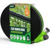 imageRAINPOINT Flat Soaker Hose 15FT for Garden Beds and Lawns Drip Hose with Anodized Aircraft Aluminum Ends Flexible Leakproof and Save 80 Water GreenGreen