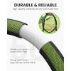 imageRAINPOINT Flat Soaker Hose 15FT for Garden Beds and Lawns Drip Hose with Anodized Aircraft Aluminum Ends Flexible Leakproof and Save 80 Water GreenGreen